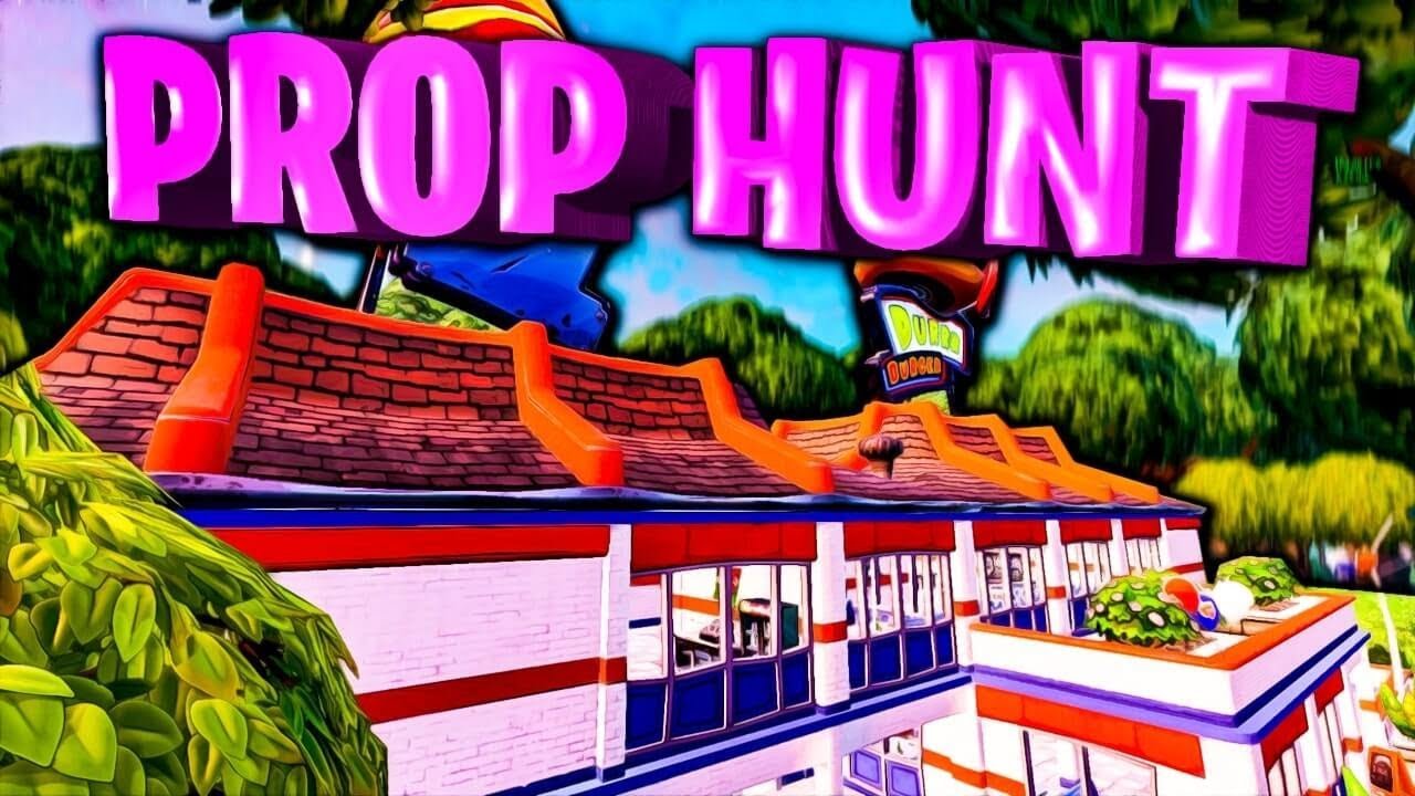 3 DEBILES EN PROP HUNT SUR FORTNITE
