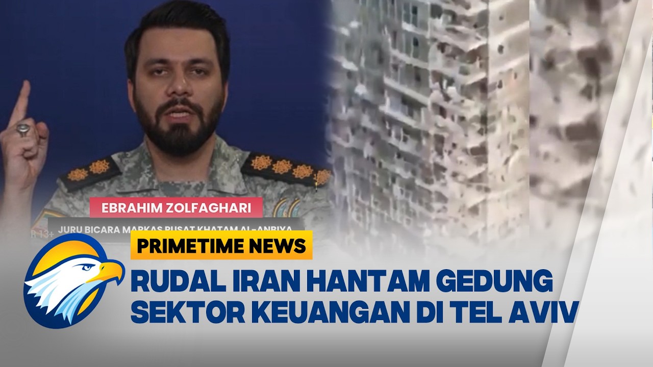 Serangan Balasan Iran Sasar Gedung Finansial Tel Aviv - [Primetime News]