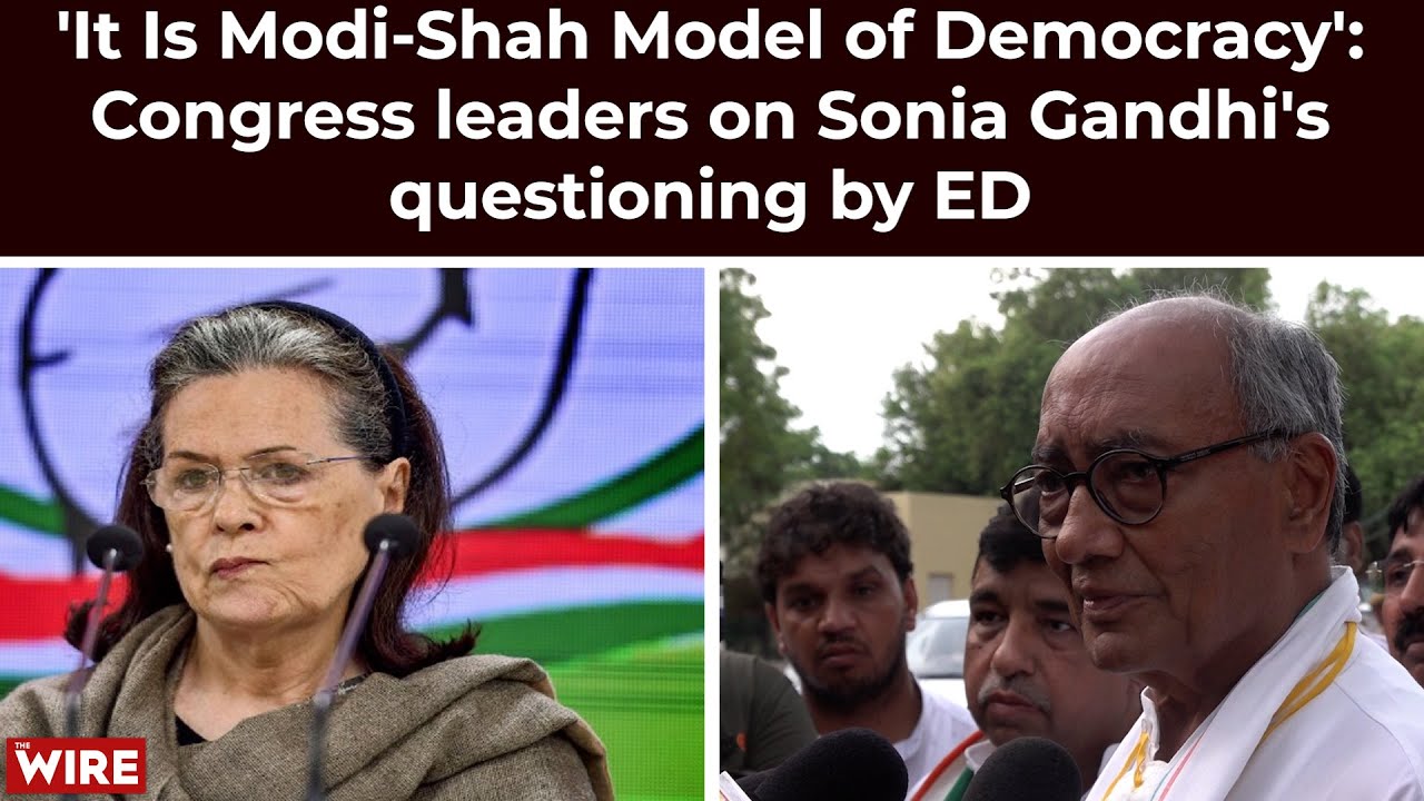 'It Is Modi-Shah Model of Democracy': Congress leaders on Sonia Gandhi's questioning by ED