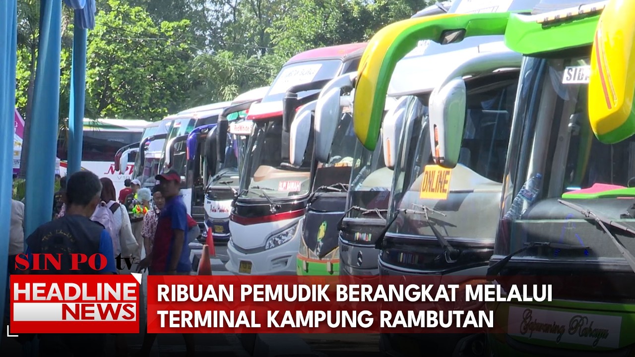 Ribuan Pemudik Berangkat Melalui Terminal Kampung Rambutan