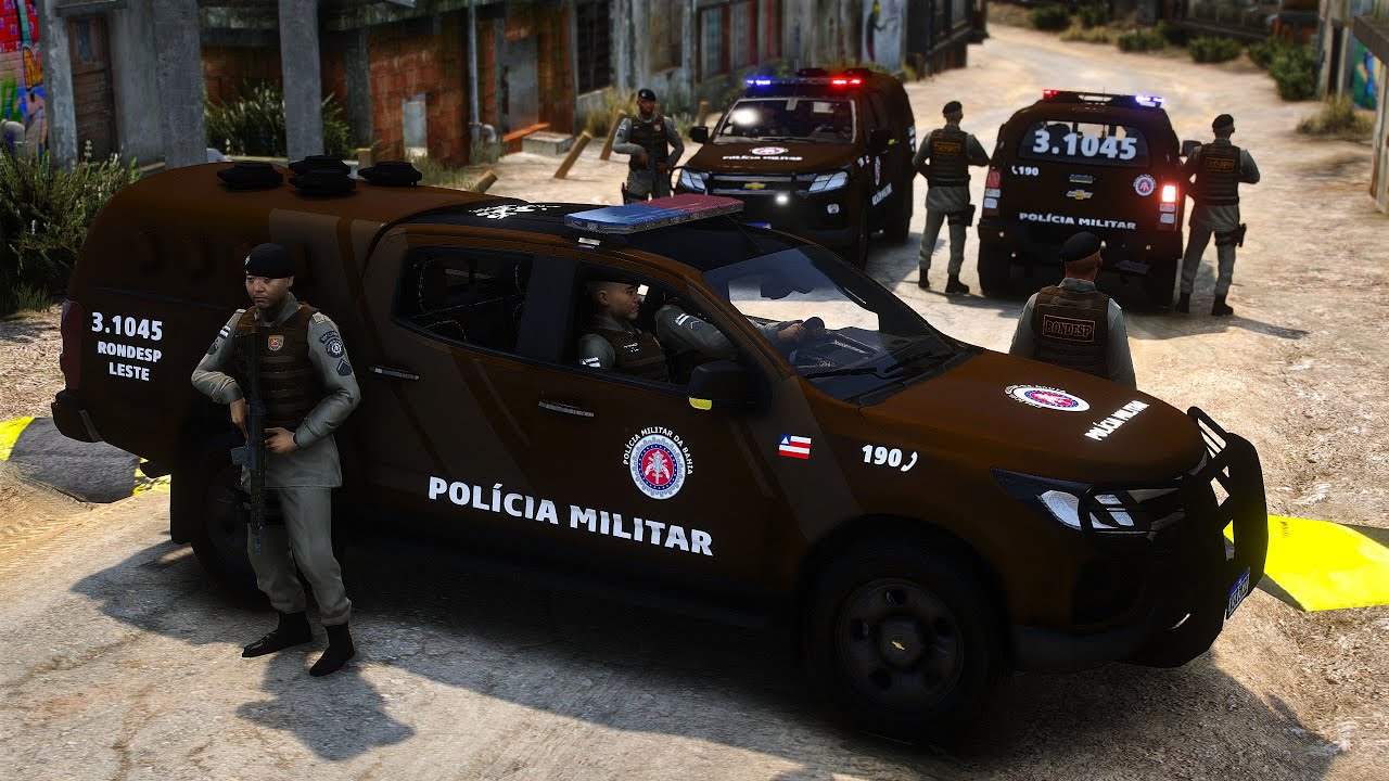 CONFRONTO NA FAVELA RONDESP PMBA | GTA 5 POLICIAL