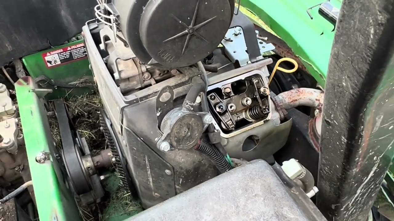 Adjusting valve clearance on a Kawasaki 25 hp engine John Deere Z900 zero turn.