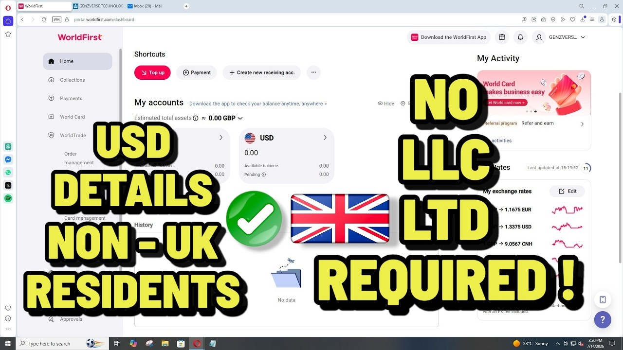 How to Create a WorldFirst Business Account (2026) | WorldFirst Business Account Setup for Beginners