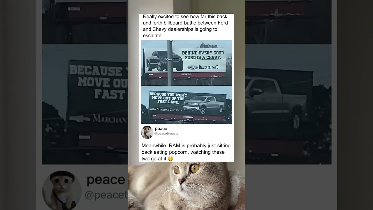 Truck billboard battles are entertaining