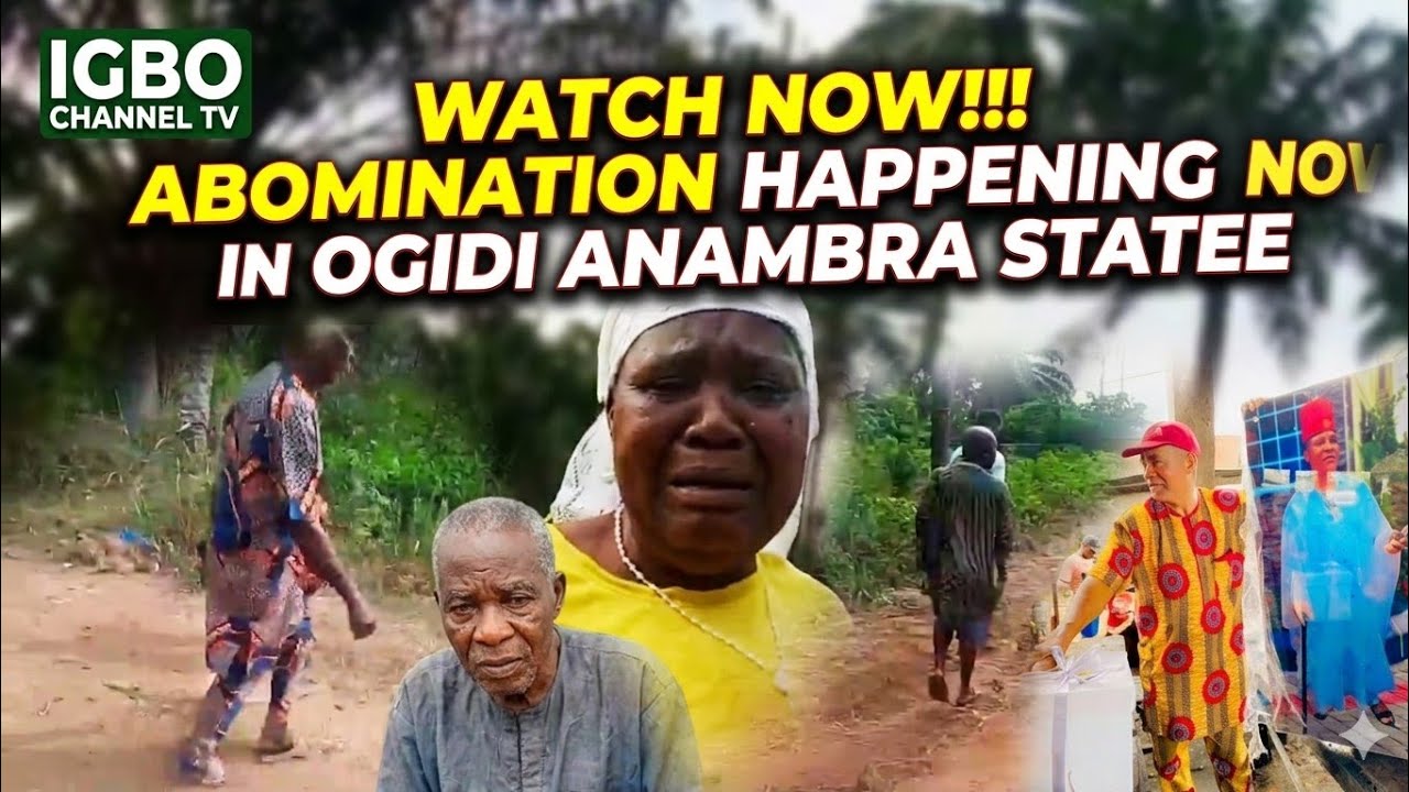 EVIL ABOMINATION HAPPENING NOW IN OGIDI ANAMBRA STATE - DID THEY KILL3D HER FATHER FOR THIS LAND?