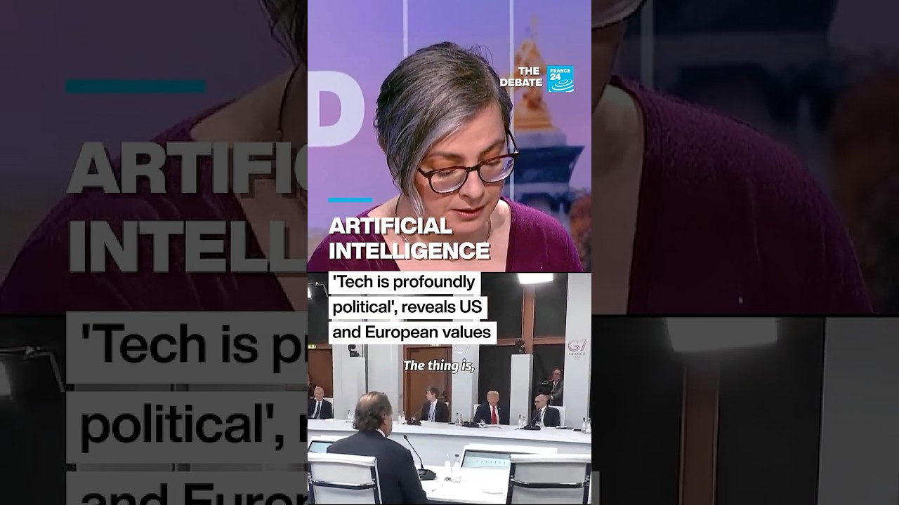 AI: 'Tech is profoundly political', reveals European and US values &bull; FRANCE 24 English