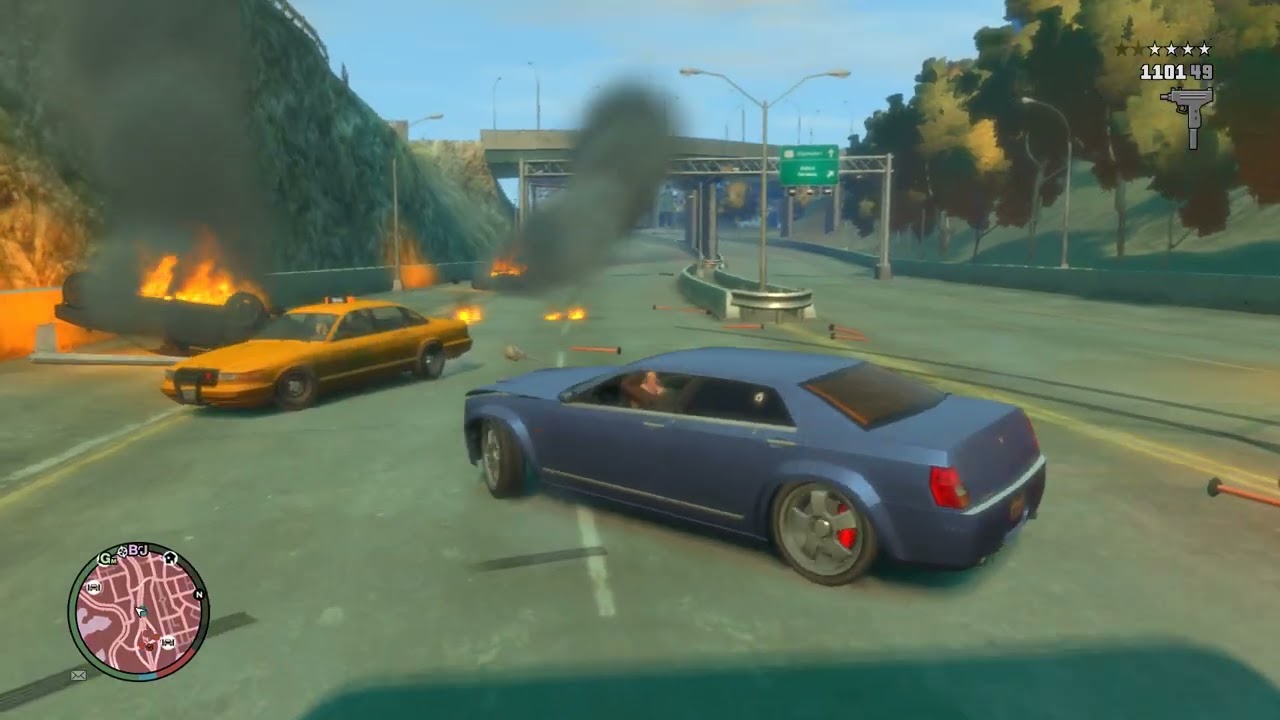 GTA 4 -  Epic Police Chase (Stealing a Helicopter + Six Star Escape)