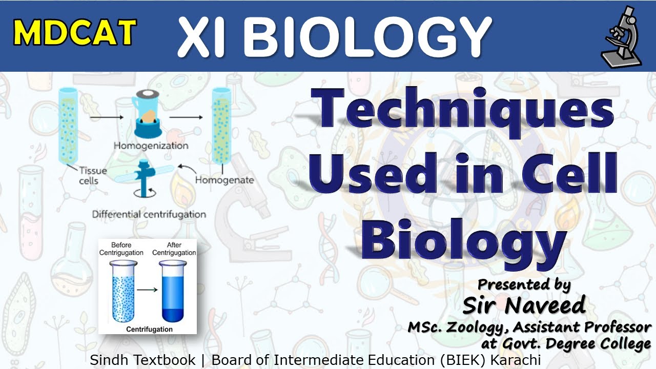 Cell Structure and Functions | Techniques Used in Cell Biology | Chapter 3 | XI Biology New | MDCAT