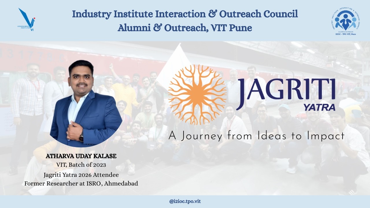 Journey of Jagriti Yatra | Atharva Kalase (VIT Alumni) | Inspiring Student Session