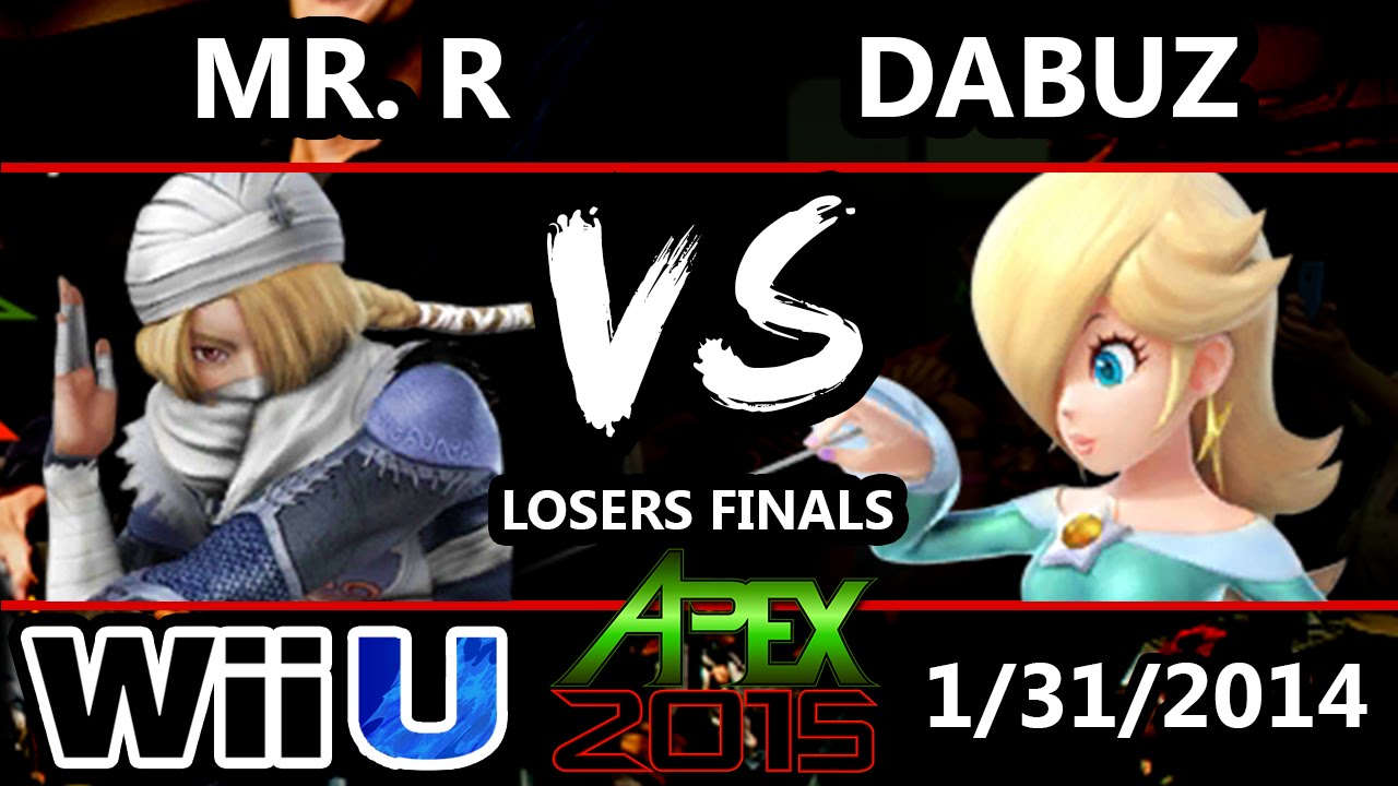 Apex 2015 - Mr. R (Sheik) Vs. Dabuz (Rosalina) - Losers Finals - Smash Wii U