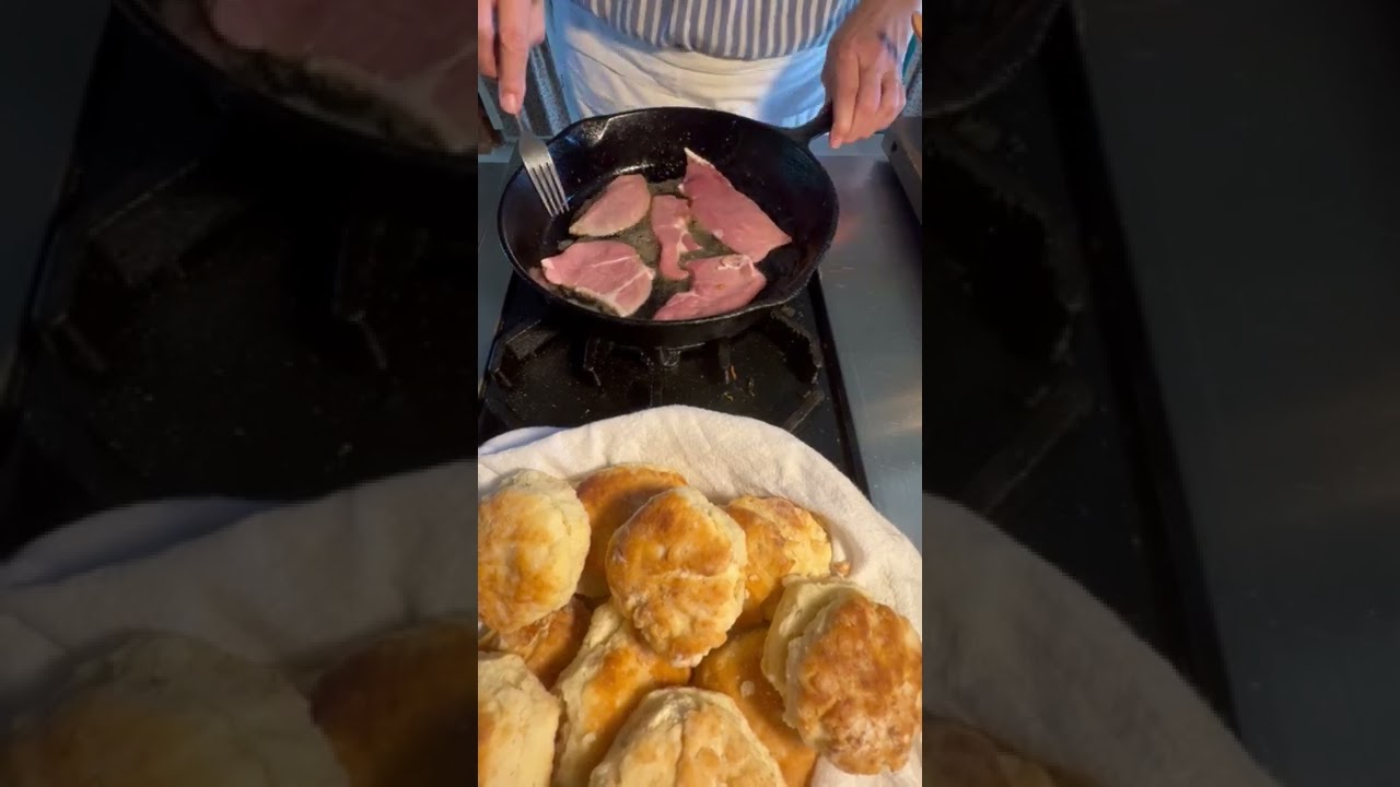 Pan Frying Country Ham