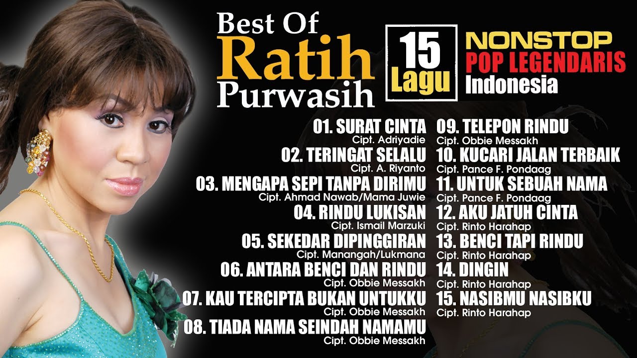 Best Of Ratih Purwasih - Nonstop Pop Legendaris Indonesia [Official]