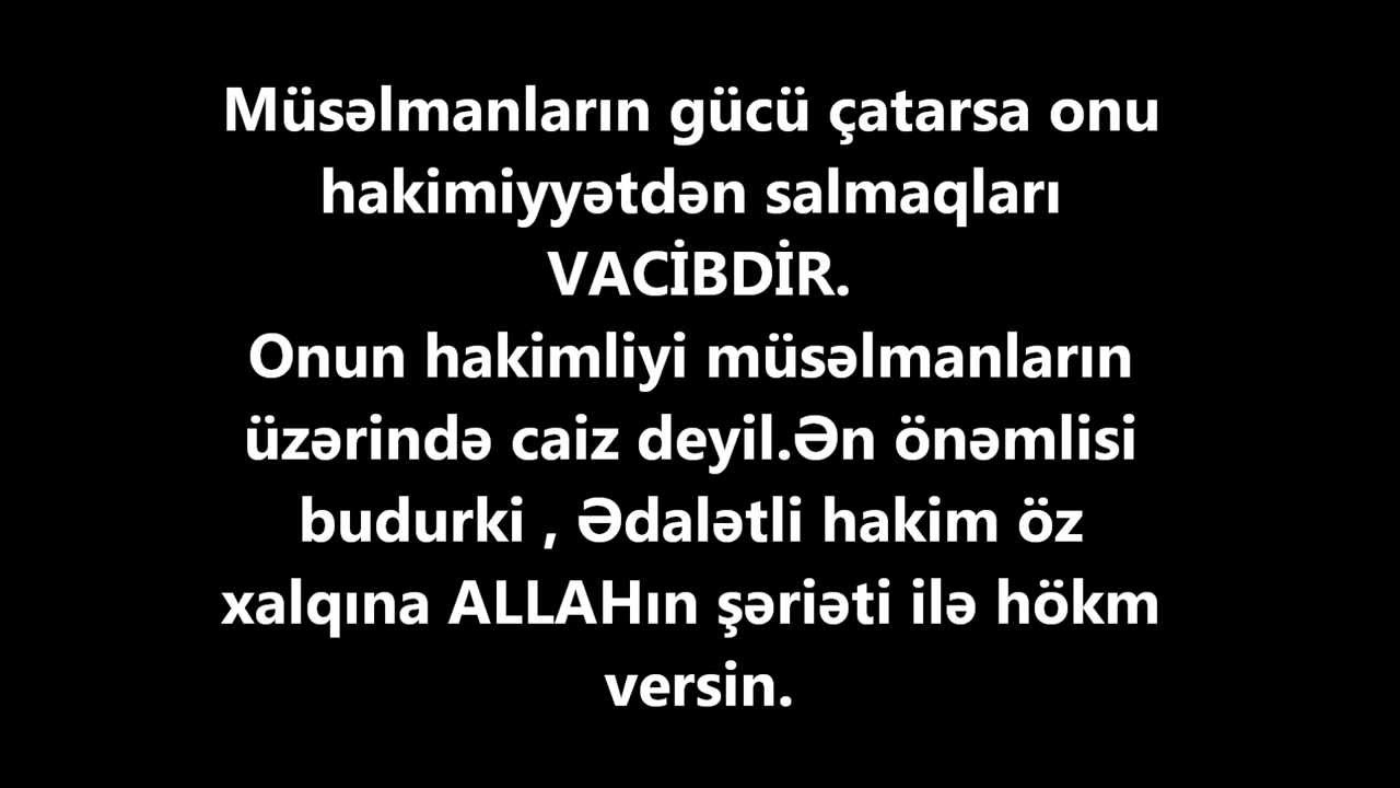 İbni Useyminə görə indiki  hakimlər kafirdi ( əl-Maidə 44 )