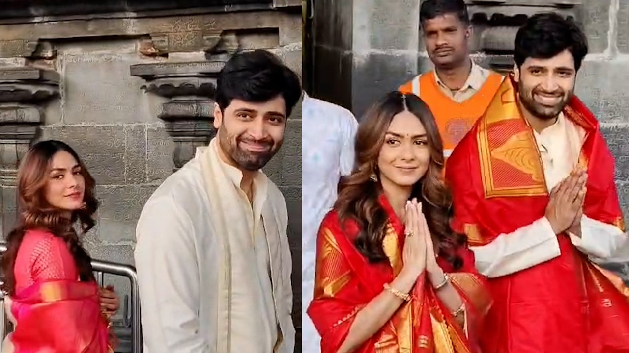 Hero Adivi Sesh & Mrunal Thakur Visuals @ Tirumala | #Dacoit