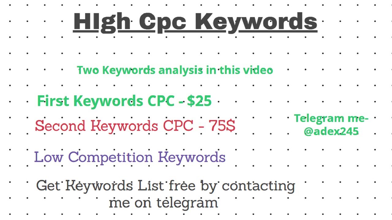 High cpc keywords  $25 and $75  Usa traffic low competition | Adsense earning