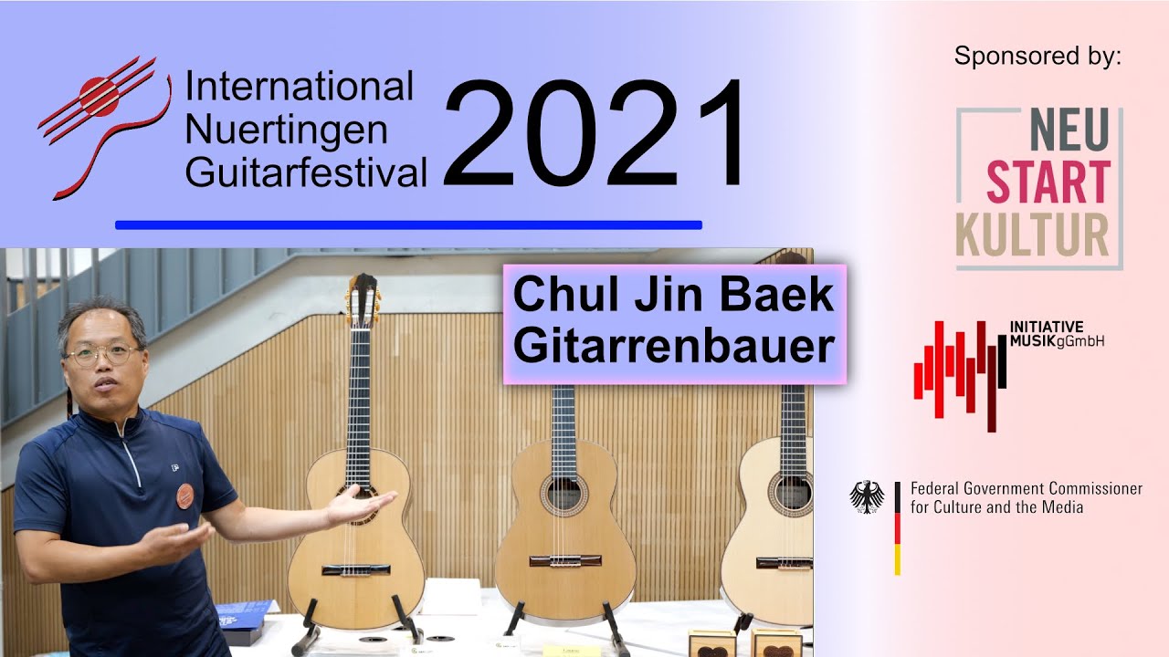 Gitarrenbauer Chul Jin Baek beim Internationalen Gitarrenfestival Nürtingen | GFN 2021