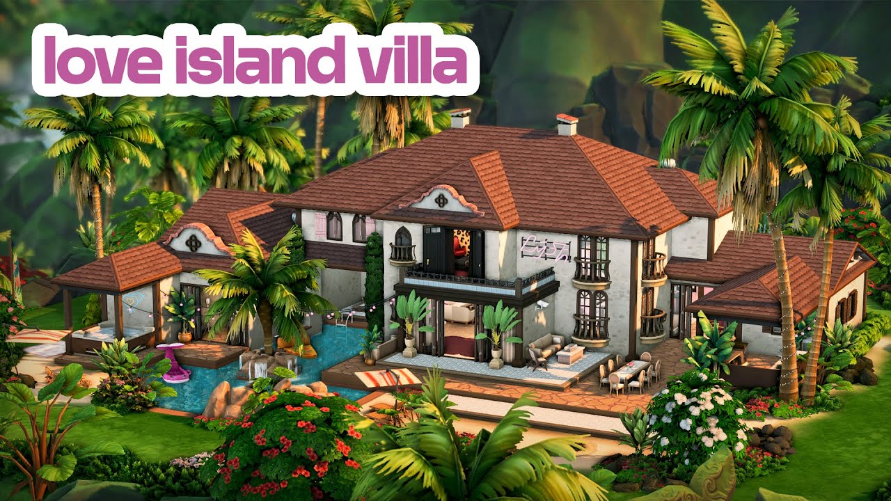 Вилла в стиле «Остров любви» ❤️‍🔥 | The Sims 4 Скоростная сборка
