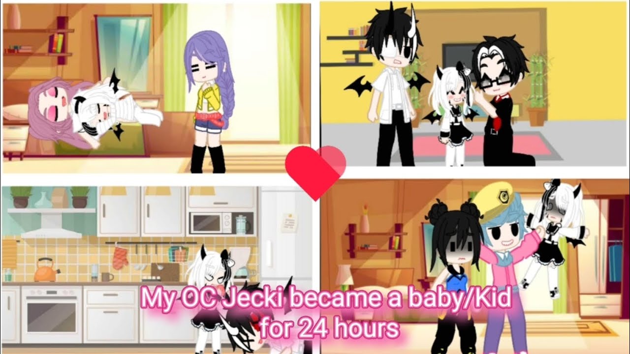 My OC Jecki became a baby/Kid for 24 hours//KPDH//AhanaAndAashi