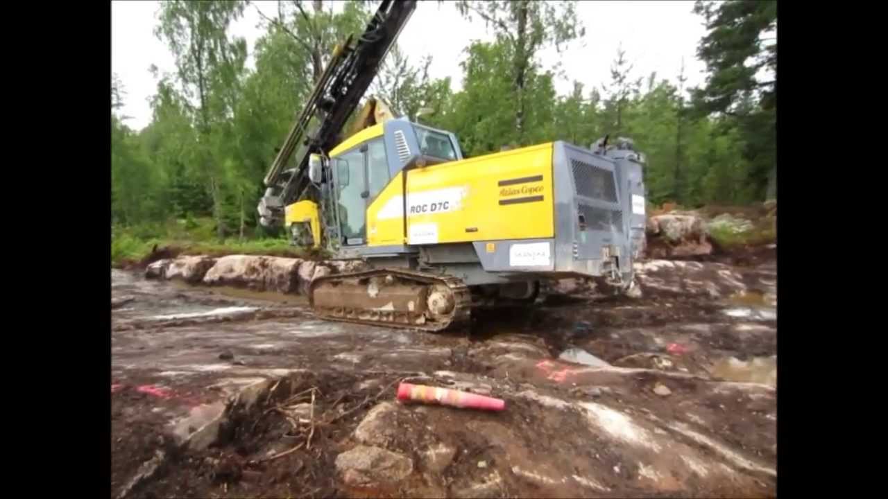 Atlas Copco ROC D7C Test drilling