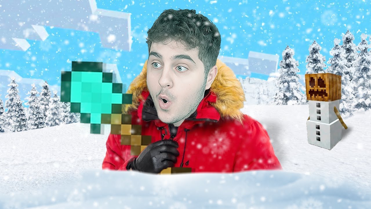 SUPRAVIETUIESC 24 ORE IARNA pe MINECRAFT..
