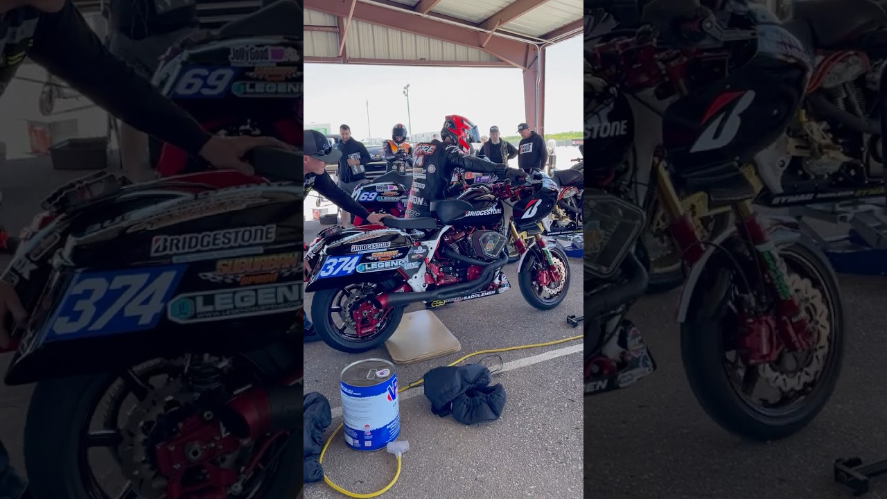 Bagger Racing League Cody Gilmore 2020 Harley Davidson Road Glide BRL Practice Hastings NE. May '24
