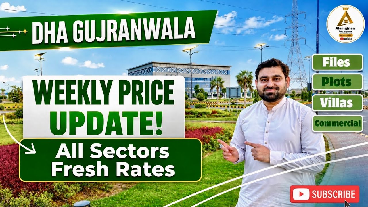 DHA Gujranwala Weekly Price Update || DHA Gujranwala