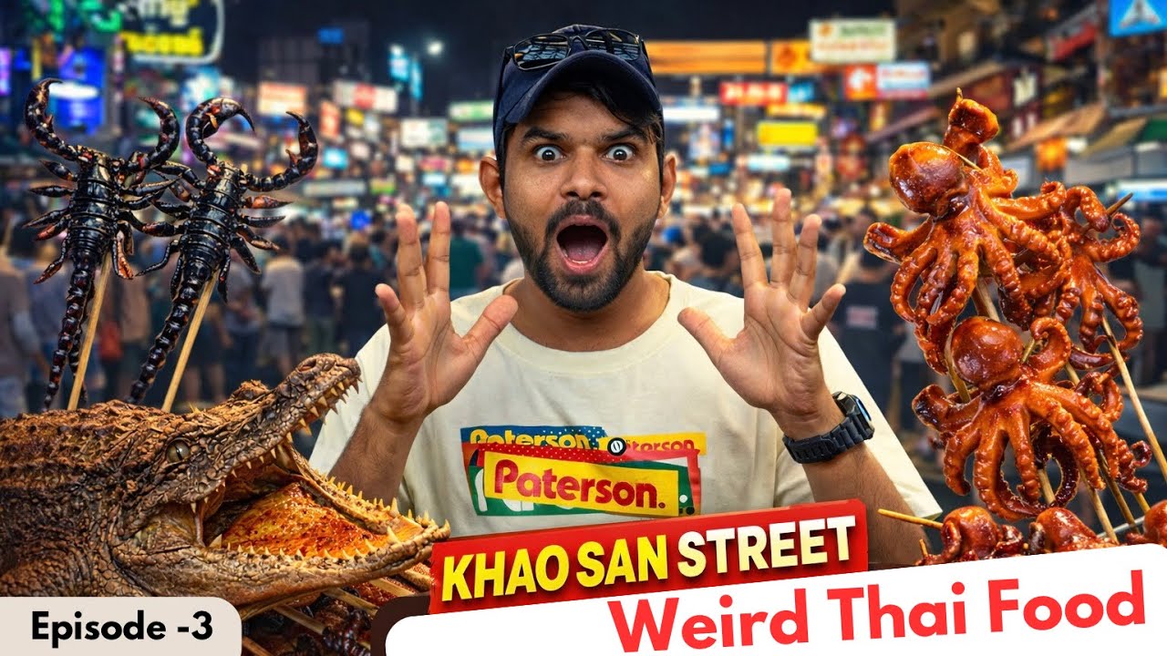 Weird Street Food in Bangkok | Khao San Road to Chinatown Nightlife 🇹🇭