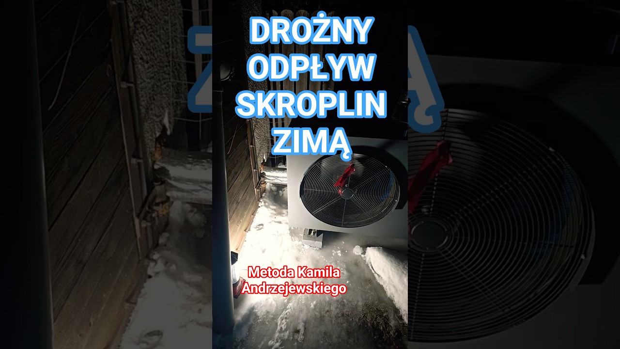 drożny odpływ skroplin z pompy zimą metoda Kamila Andrzejewskiego 😁😁😍😍😍