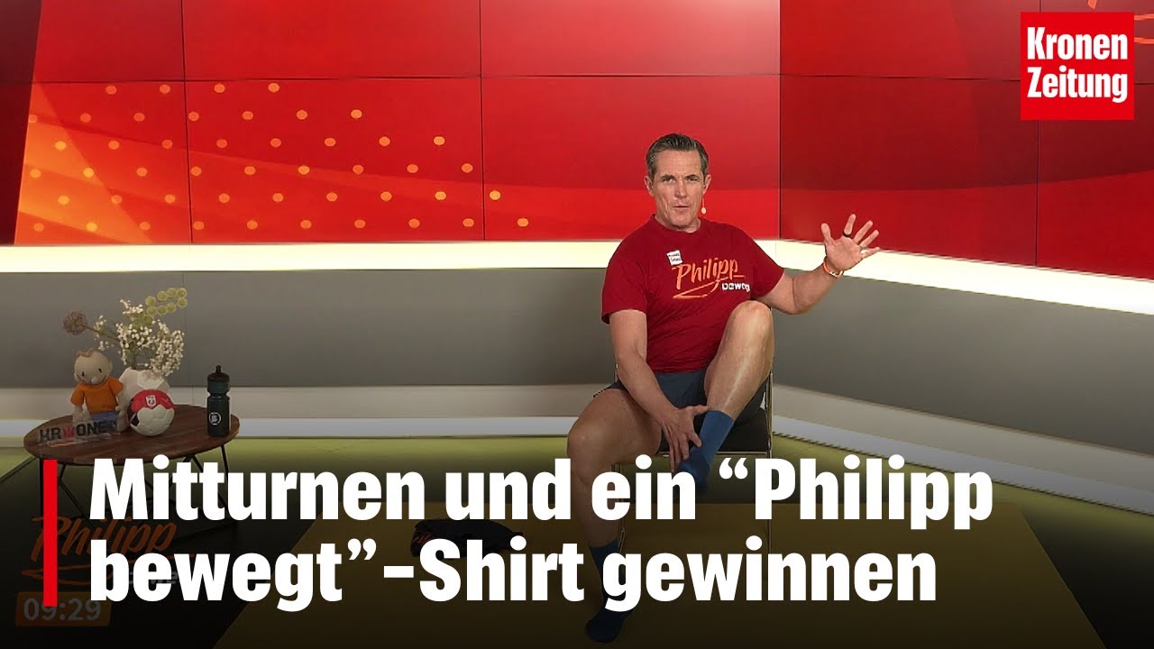Philipp bewegt am Donnerstag, 12.12.: Mitturnen und ein Fitness-Shirt gewinnen