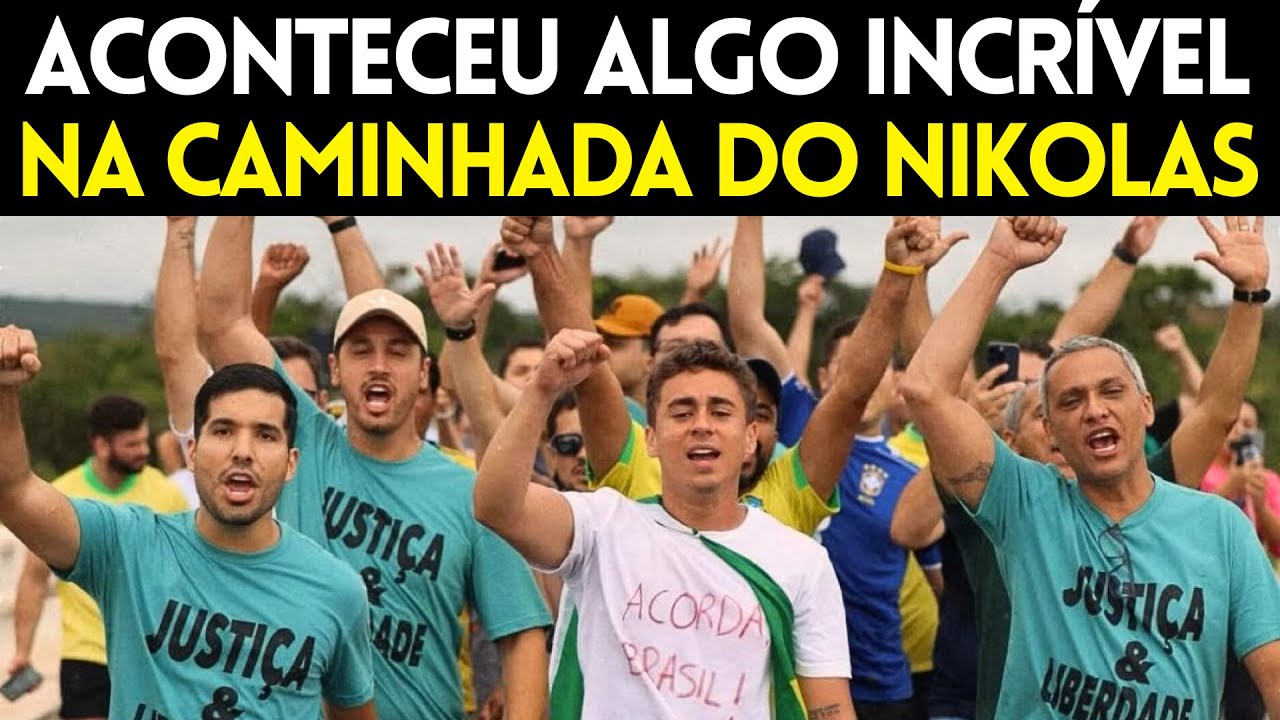 ACONTECEU ALGO SURPREENDENTE NA CAMINHADA DO NIKOLAS FERREIRA RUMO A BRASÍLIA POR BOLSONARO