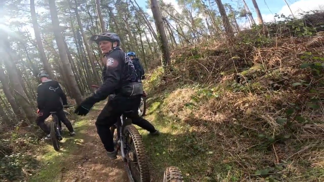 Miles of off piste trails to explore at Cwmcarn S. Wales UK. These are just some of them.