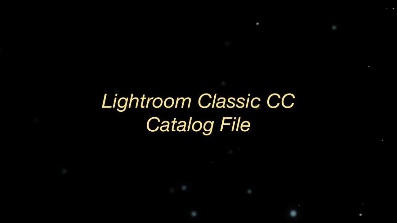 Lightroom Classic Catalog File