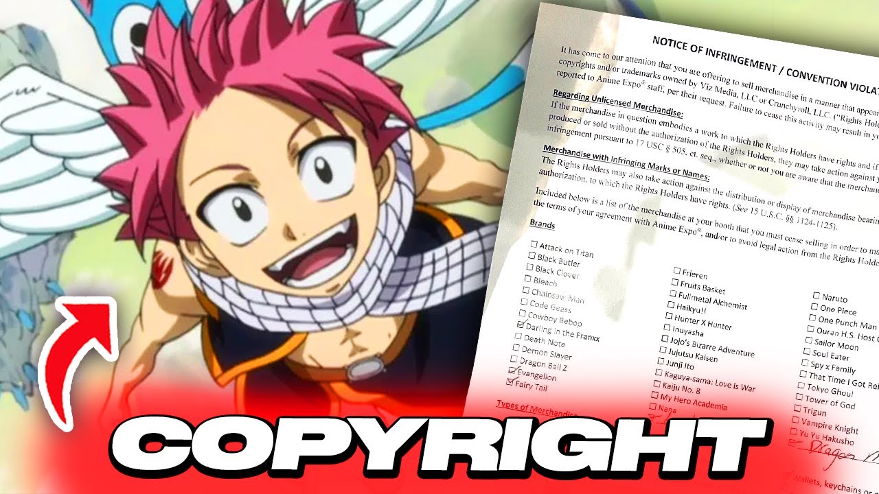 Crunchyroll Gave COPYRIGHT NOTICES To Artists at Anime Expo...