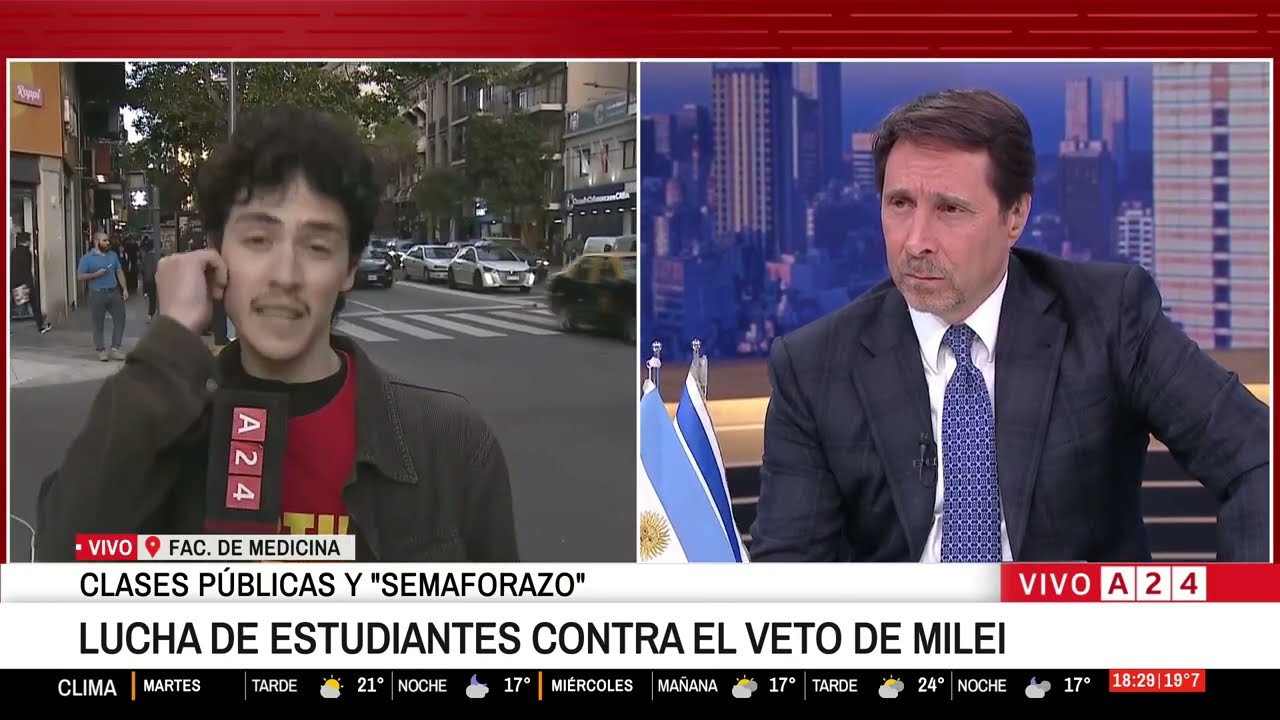 🚨FUERTE CRUCE ENTRE FEINMANN Y UN ESTUDIANTE POR LA TOMA DEL COLEGIO NACIONAL BUENOS AIRES