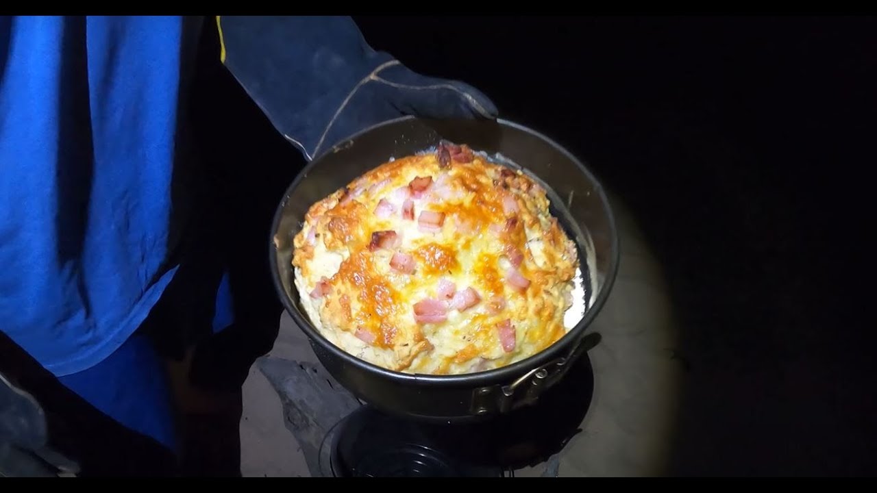 BEST EVER cheese and bacon campfire damper. Simple camp oven cook up.