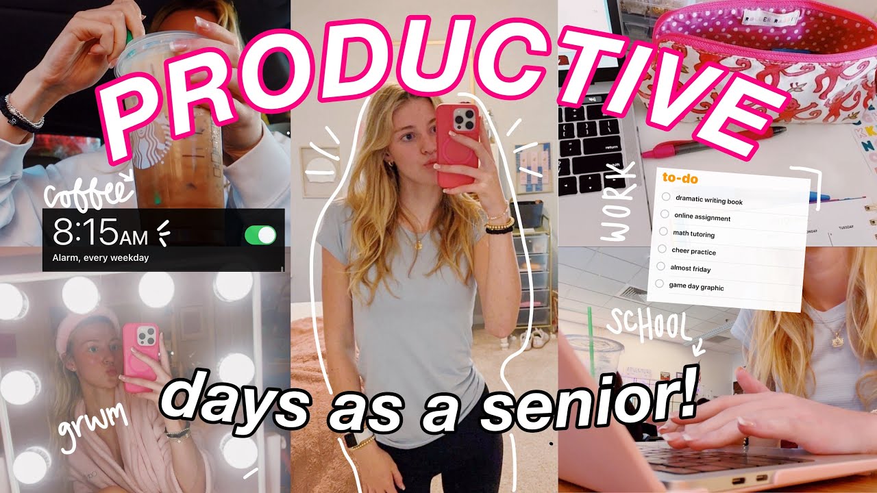 DAYS IN MY LIFE AS A SENIOR IN HIGH SCHOOL! *realistic + productive*