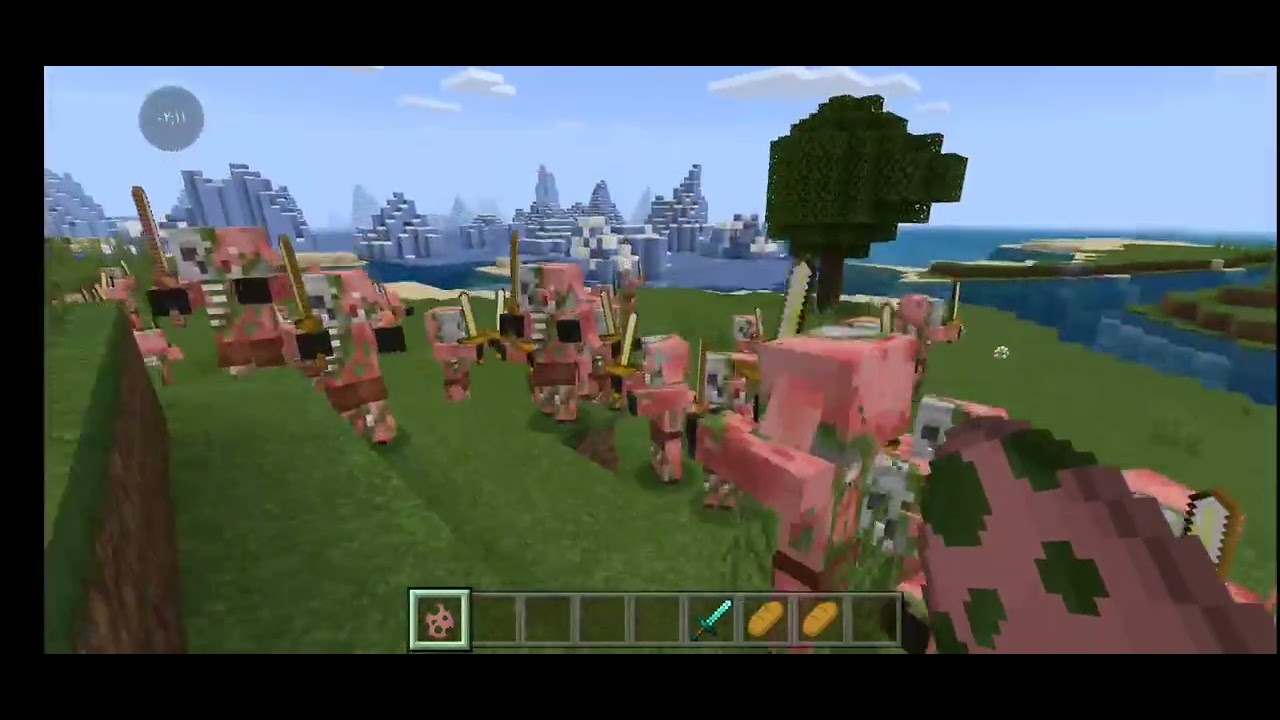 سويت حرب ضد الخنازير 😂😂 في ماين كرافت