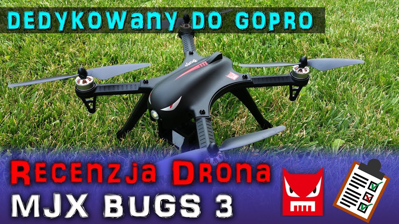 |RECENZJA| Drona MJX Bugs 3 do kamer GOPRO za 350zł - Następca Symy X8C