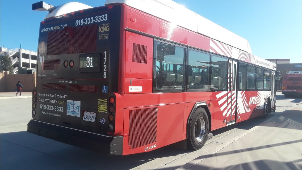 Full Ride San Diego MTS Gillig 1728 Route 31 (Miramar College)