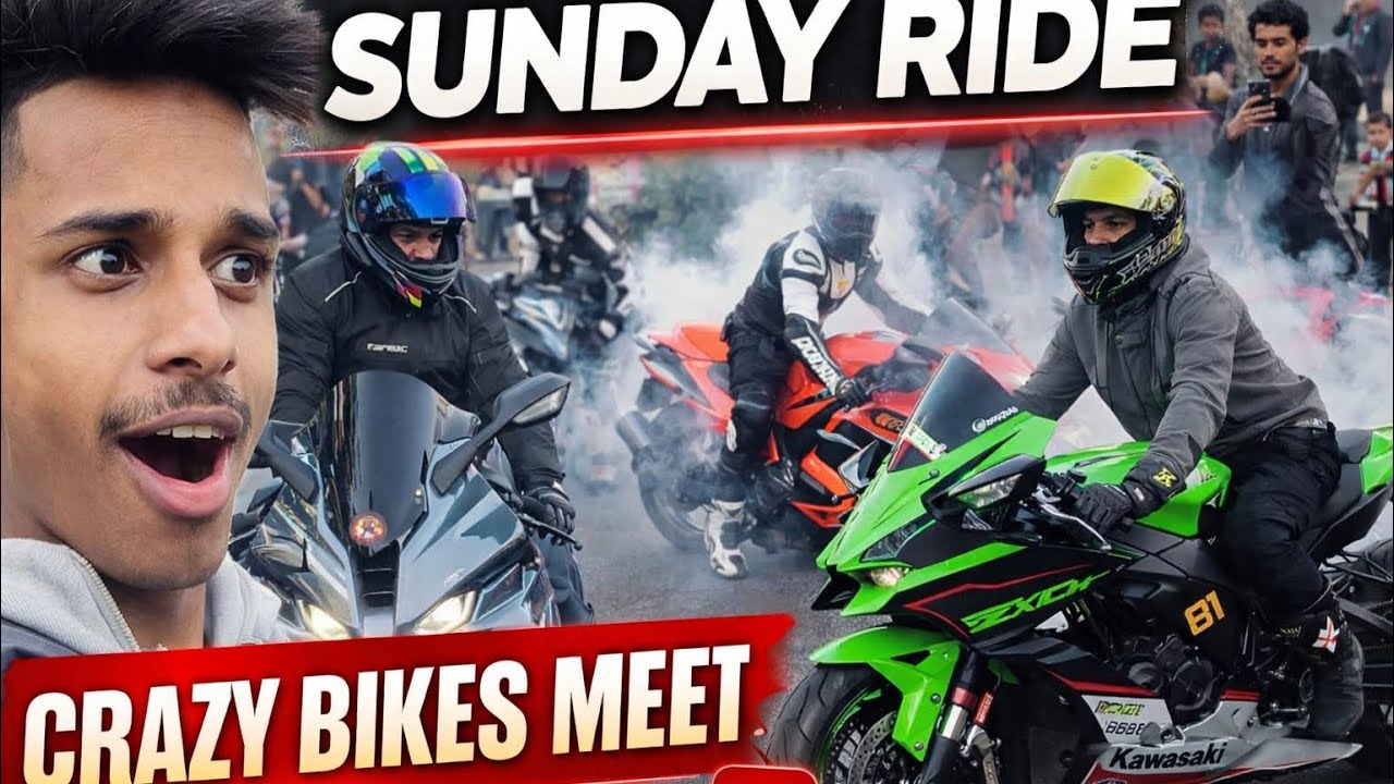 Guys Sunday ride 😍pe burnout 🔥hayabusa Ka  