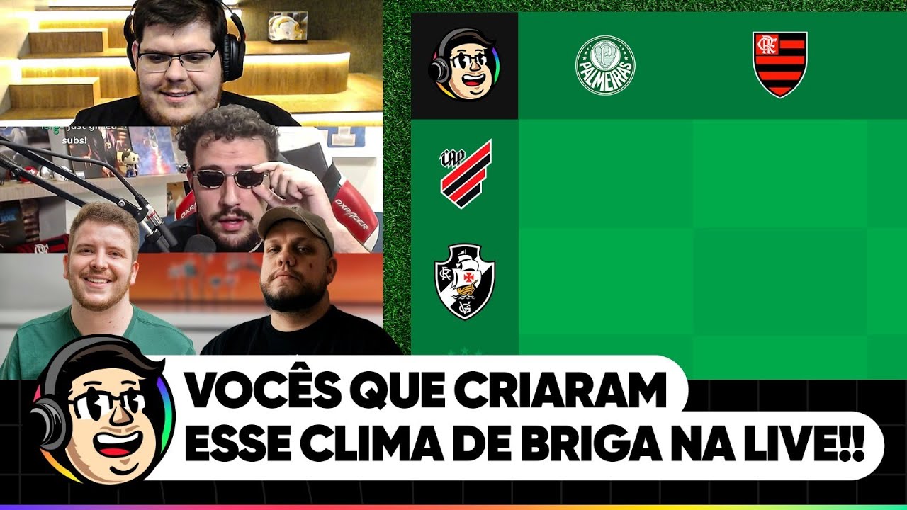 TEVE ROUBO? O CLIMA FICOU TENSO NO JOGO DA VELHA DO BRASILEIRÃO NA CAZÉTV LIVE!!!