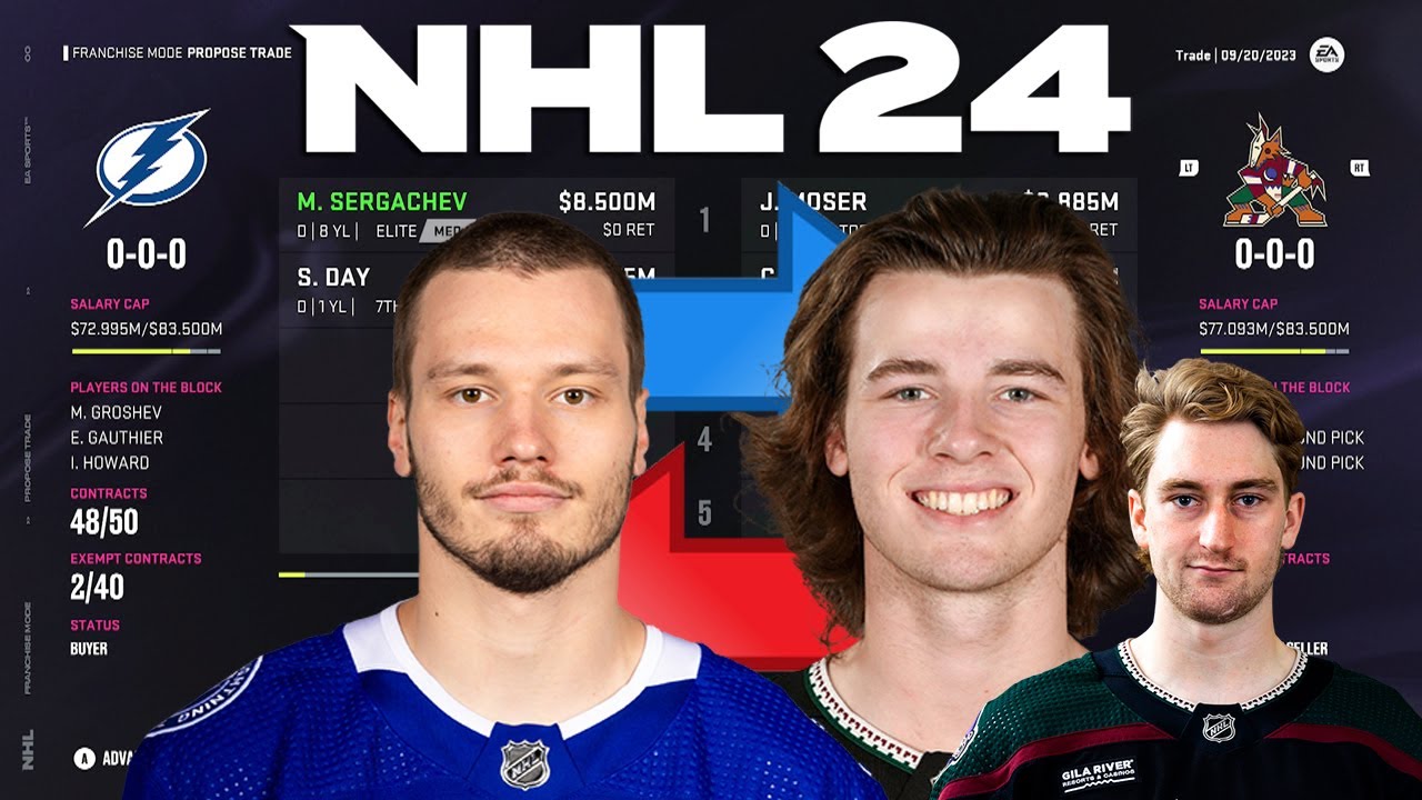NHL 24 - SERGACHEV TO UTAH TRADE SIMULATION