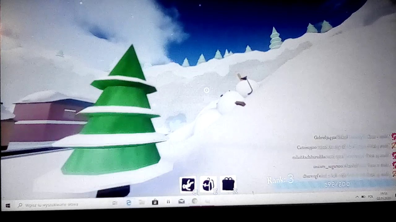 Gra w roblox. Bałwanki!!!!!!!😃