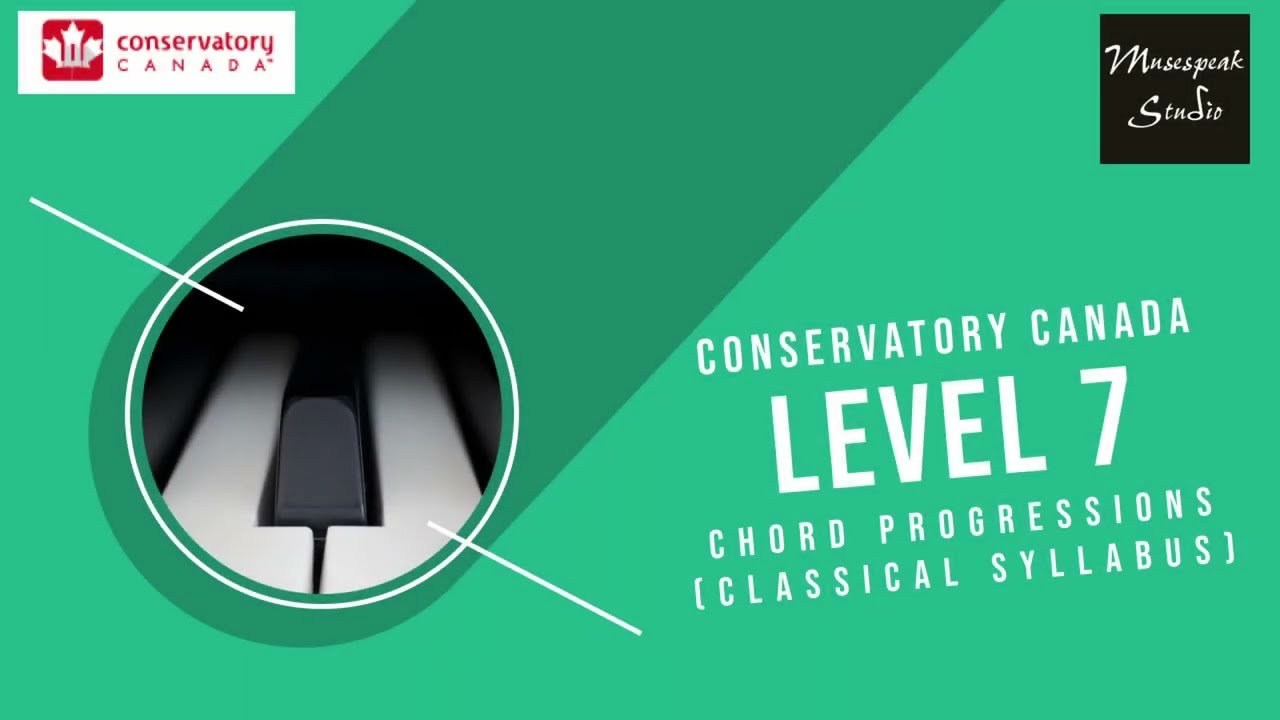 Conservatory Canada Level 7 Chord Progression | 2018 Classical Piano Syllabus