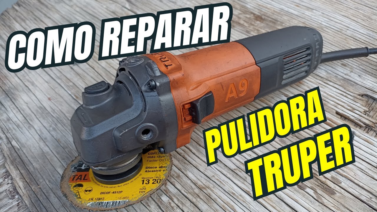 CAMBIO DE BALERO DE PULIDORA O AMOLADORA TRUPER