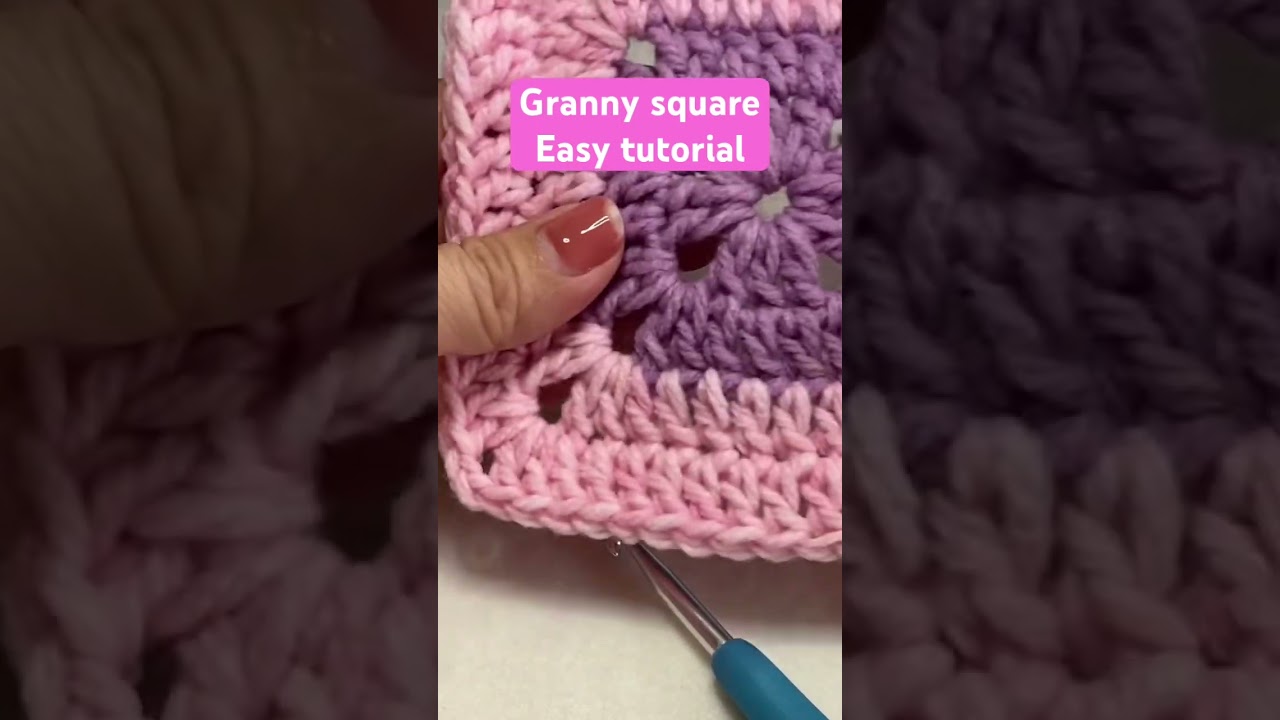 How to Crochet Granny Square for Absolute Beginner | Easy to follow  #crochet #grannysquare