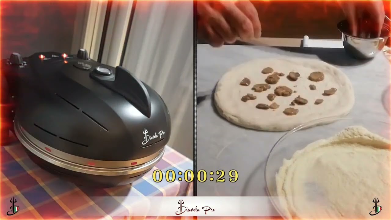 Diavola pro V3.0 test cottura pizze in sequenza