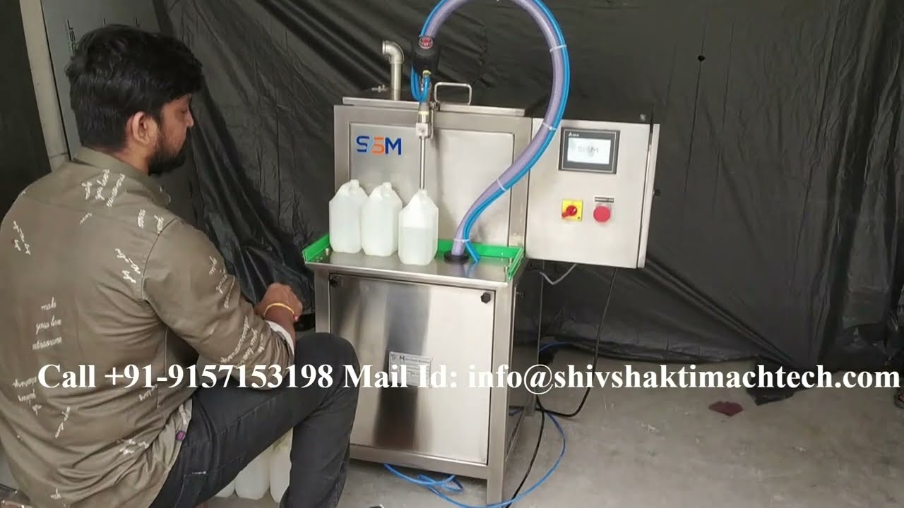 100ml to 5 liter Liquid Filling Machine - Semi | Servo Liquid Filling Machine | Shiv Shakti Machtech