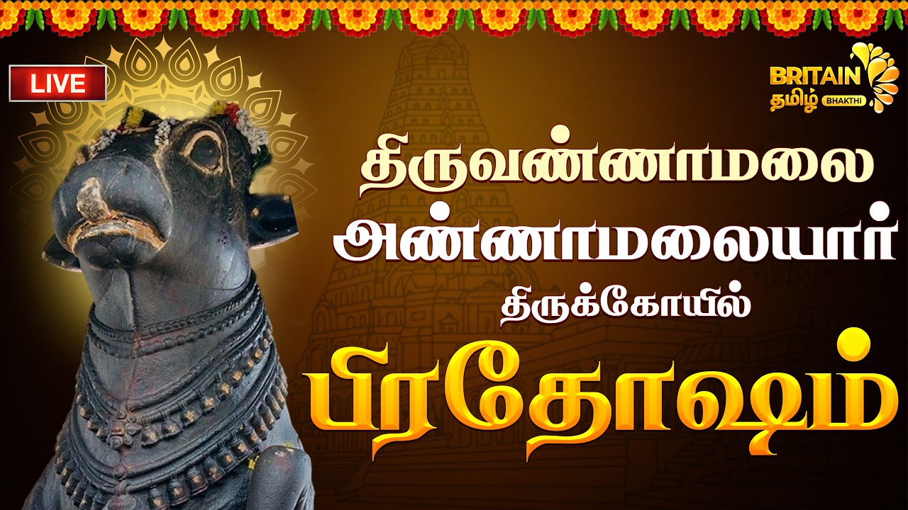 🔴LIVE - திருவண்ணாமலை - அண்ணாமலையார் திருக்கோயில் -  பிரதோஷம் | Thiruvannamalai Pradosham