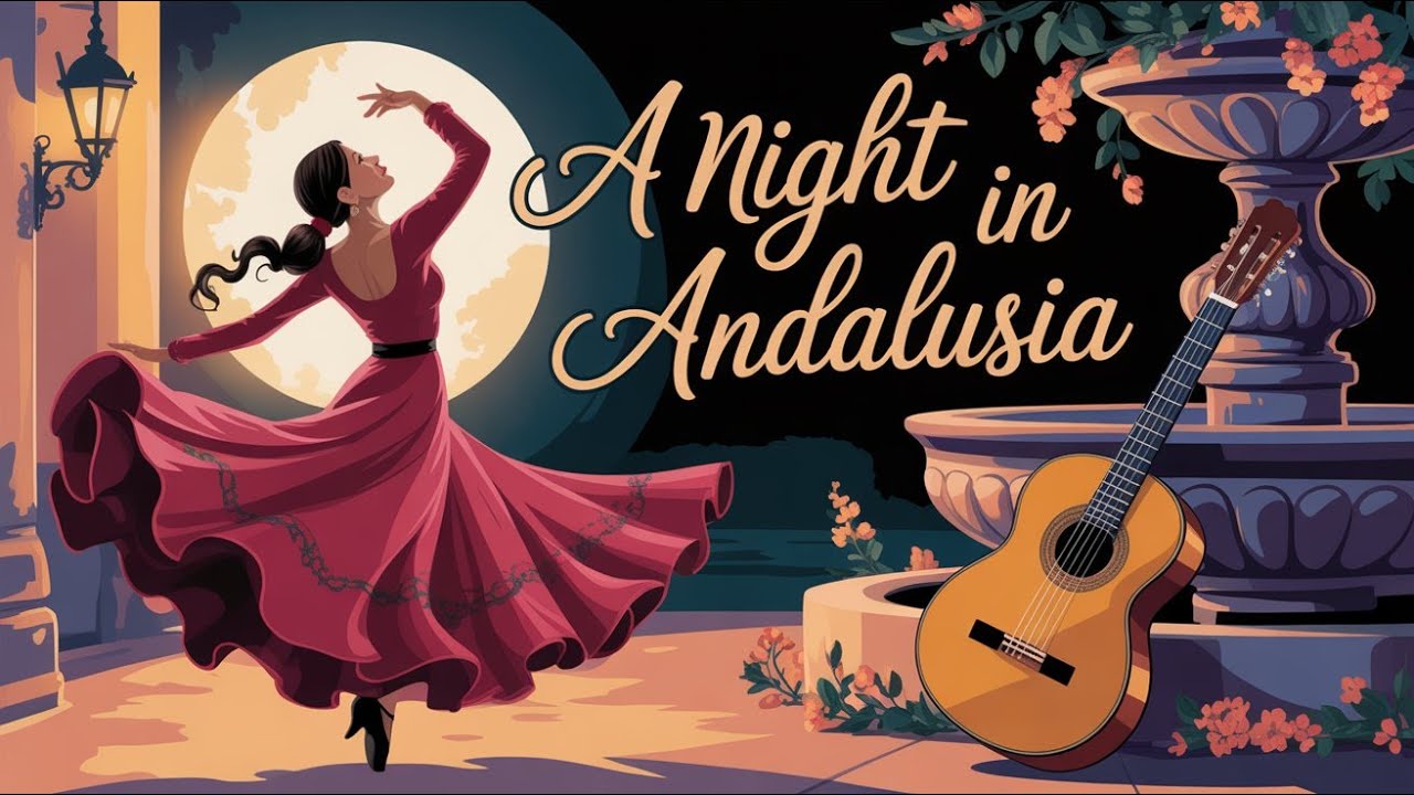 A Night in Andalusia Romantic Spanish Guitar & Flamenco Rumba Soothing & Relaxing  🎶